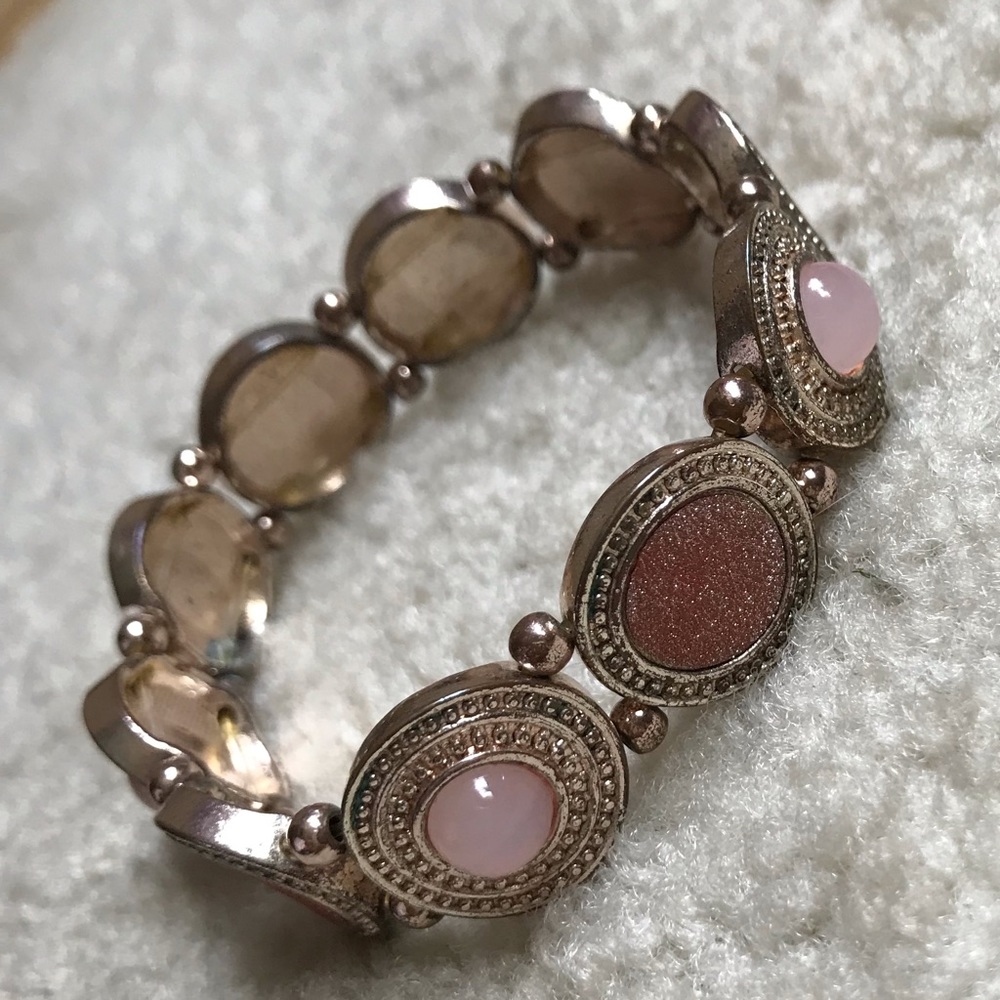 Women’s Pink and Cream Bracelet